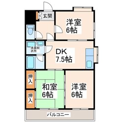 グランピアマンション建山の物件間取画像